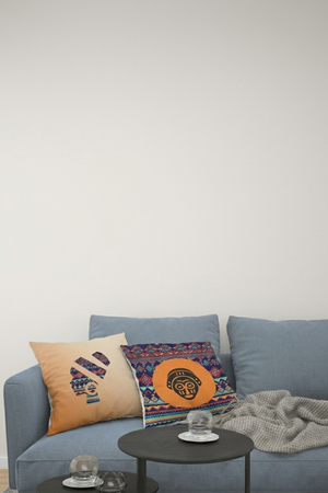 Lot De 4 Housses De Coussin Africain - 40x40 cm
