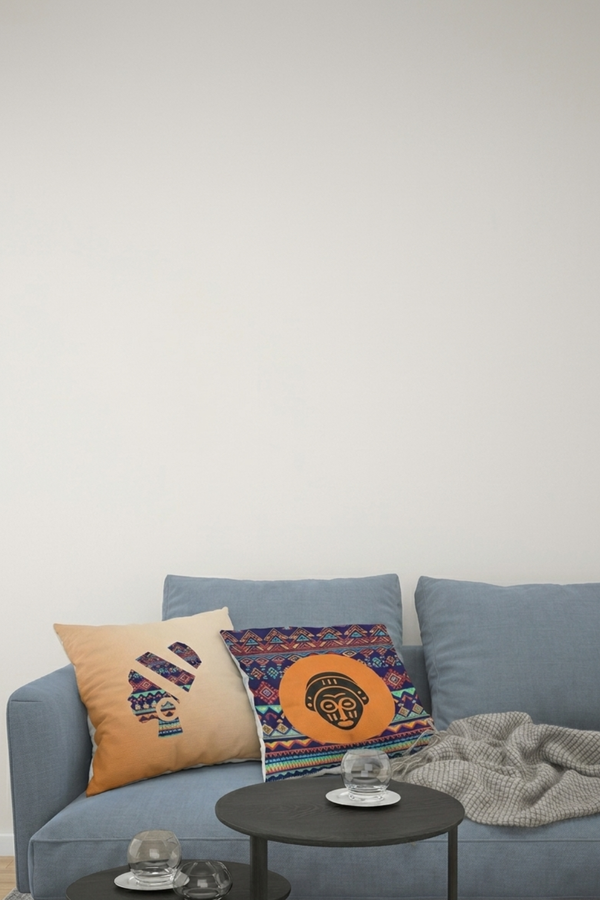 Lot De 4 Housses De Coussin Africain - 40x40 cm