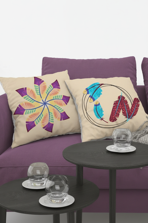 Lot De 4 Housses De Coussin Attrape-Rêves - 40x40 cm