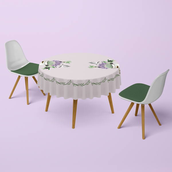 Nappe Ronde Imprimée - 150 cm