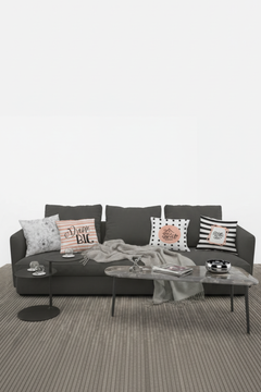 Lot De 4 Housses De Coussin Sweet Home - 40x40 cm