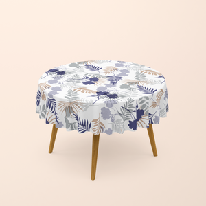 Nappe Ronde Imprimée Botanique