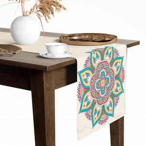 Chemin De Table Imprimé Géométrique - 45x150 cm
