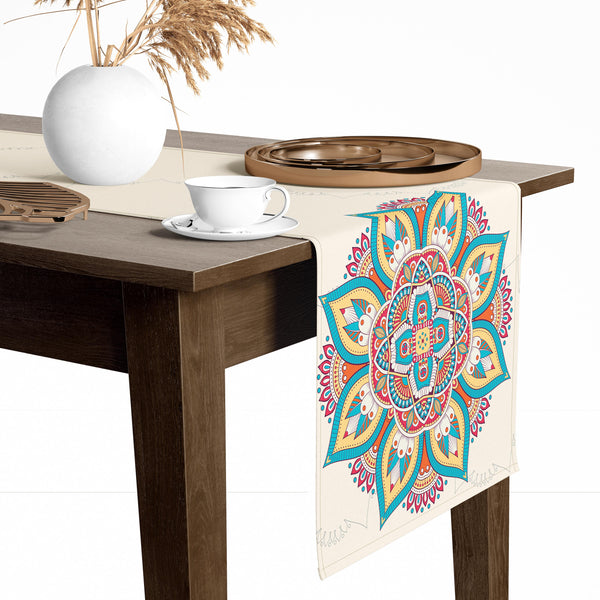 Chemin De Table Imprimé Géométrique - 45x150 cm