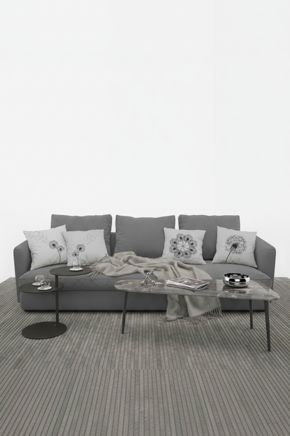Lot De 4 Housses De Coussin Pissenlit - 40x40 cm