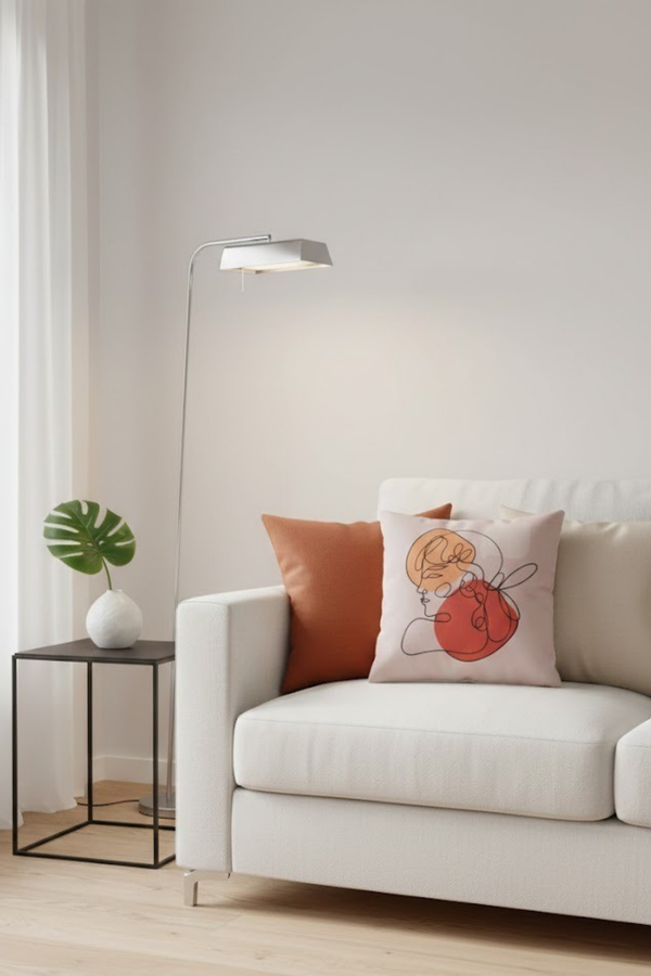 Lot De 4 Housses De Coussin Imprimées Female Line - 43x43 cm