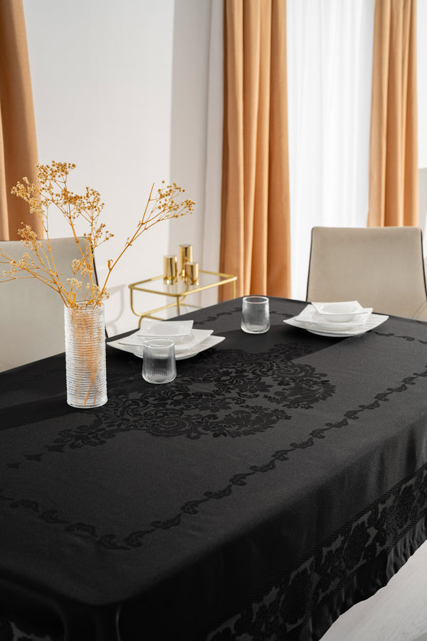 Nappe Rectangulaire JUMBO Noir - 160x260 cm
