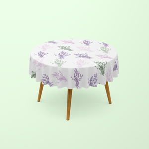 Nappe Ronde Imprimée Lavande
