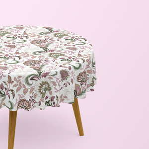 Nappe Ronde Imprimée Bruyère
