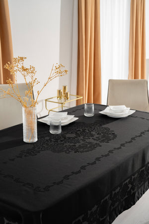 Nappe Rectangulaire JUMBO Noir- 160x220 cm