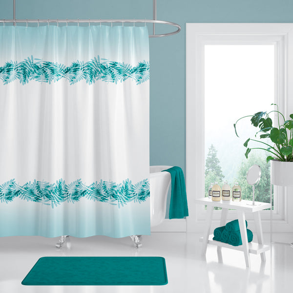 Rideau De Douche Imperméable Tropical - 180x200 cm