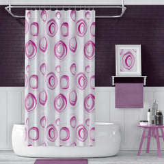 Rideau De Douche Imperméable Anneaux - 180x200 cm