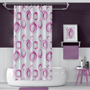 Rideau De Douche Imperméable Anneaux - 180x200 cm