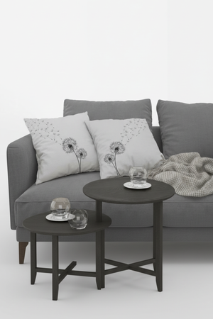 Lot De 4 Housses De Coussin Pissenlit - 40x40 cm