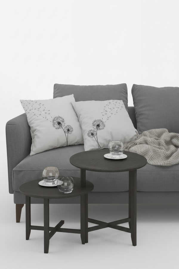 Lot De 4 Housses De Coussin Pissenlit - 40x40 cm