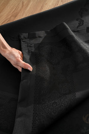 Nappe Rectangulaire JUMBO Noir- 160x220 cm