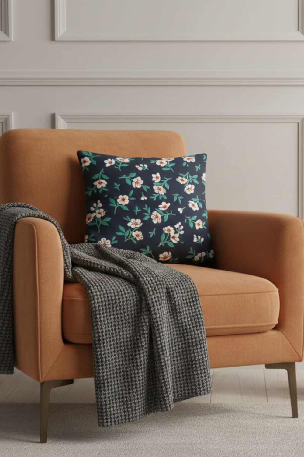 Lot De 4 Housses De Coussin Imprimées Exotique - 43x43 cm
