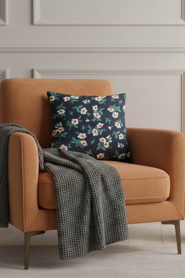 Lot De 4 Housses De Coussin Imprimées Exotique - 43x43 cm