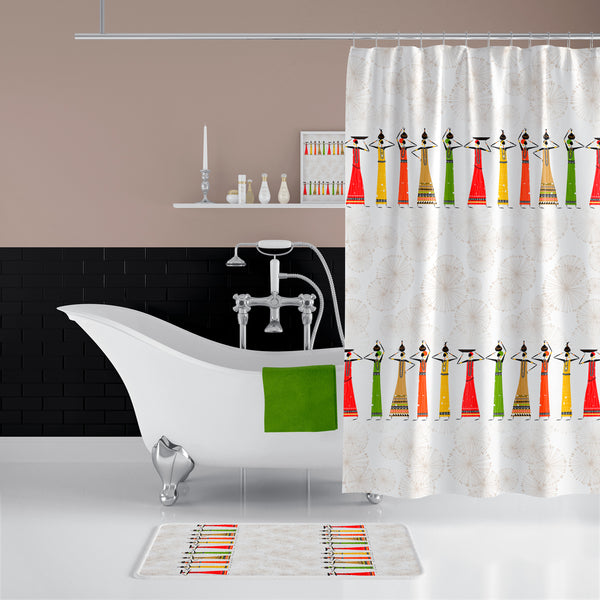 Rideau De Douche Imperméable Africain - 180x200 cm