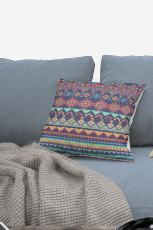 Lot De 4 Housses De Coussin Africain - 40x40 cm
