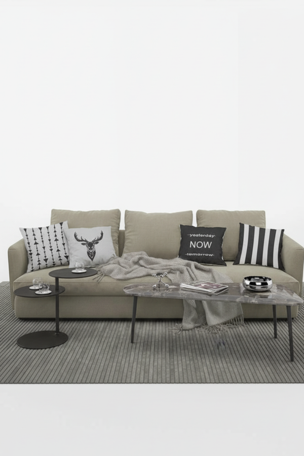 Lot De 4 Housses De Coussin Cerf - 40x40 cm