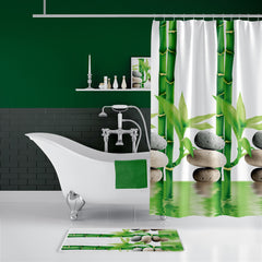 Rideau De Douche Imperméable Bambou - 180x200 cm