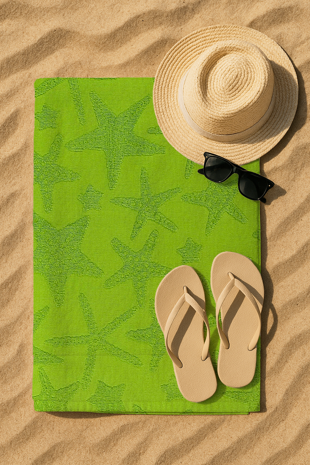 Serviette De Bain Verte - 70x150 cm