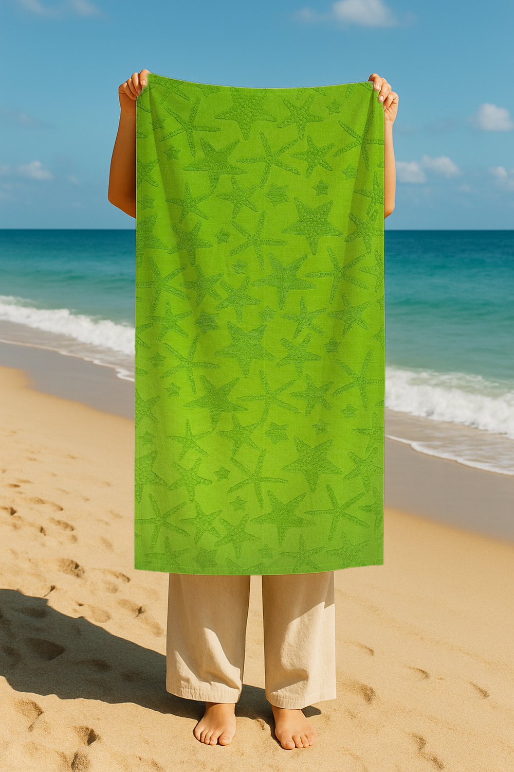 Serviette De Bain Verte - 70x150 cm