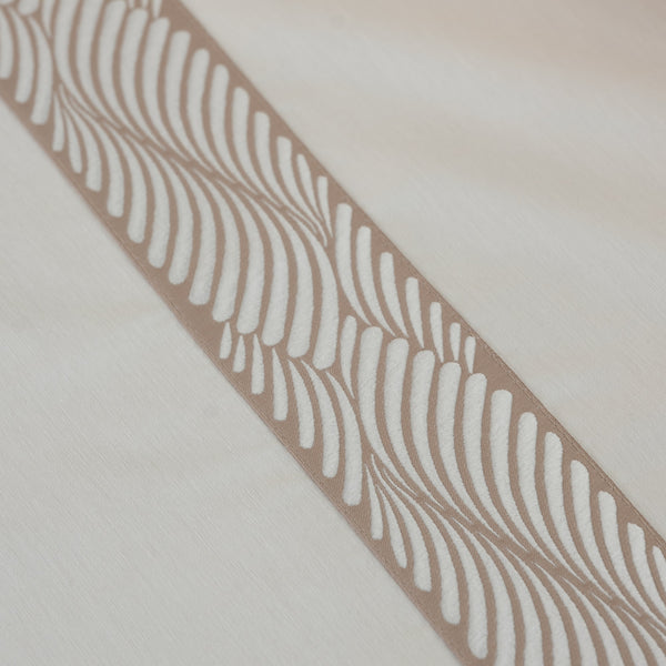 Alba Ensemble Nappe Rectangulaire Beige Et 2 Chemins De Table