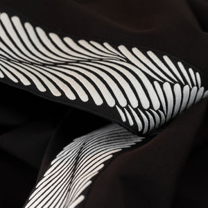 Alba Ensemble Nappe Rectangulaire Noir Et 2 Chemins De Table