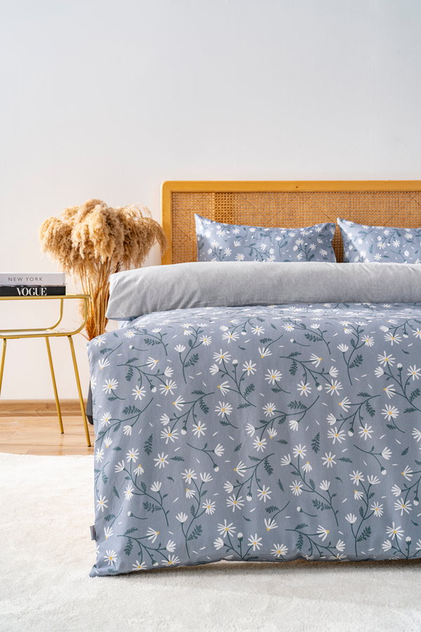 Ensemble de housse de couette double Gri papatyalar