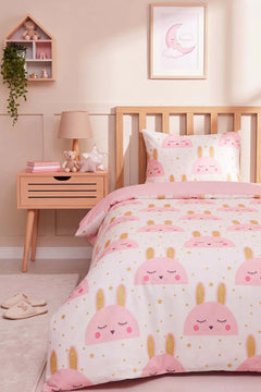 Gold Tavşan Ensemble de Housse de Couette pour Enfant en Coton