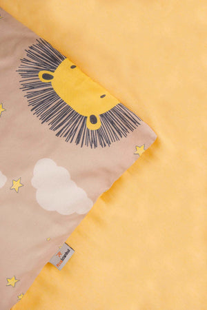 Bulutlu Aslan Ensemble de Housse de Couette pour Enfant en Coton