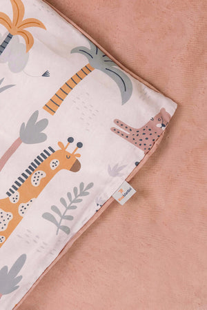 Hayvanat Bahçesi Ensemble de Housse de Couette pour Enfant en Coton