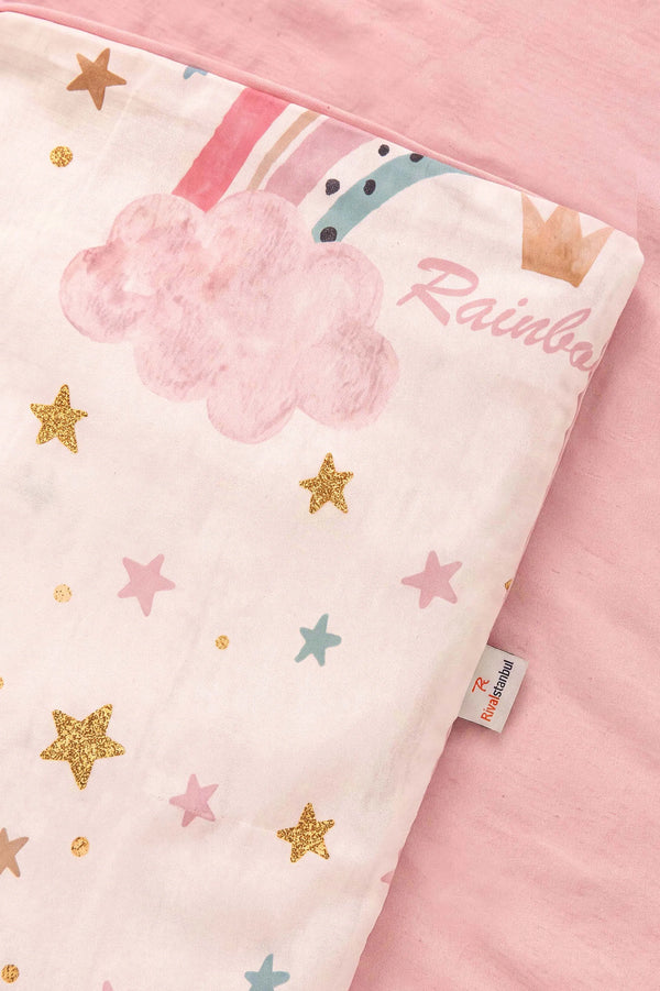 Şeker Gökkuşağı Ensemble de Housse de Couette pour Enfant en Coton