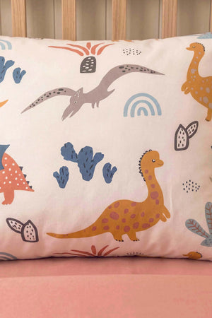 Dinozorlar Ensemble de Housse de Couette pour Enfant en Coton