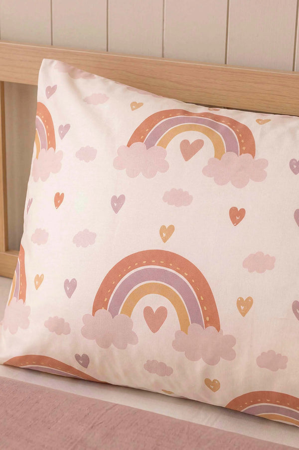 Bohem Pastel Ensemble de Housse de Couette pour Enfant en Coton
