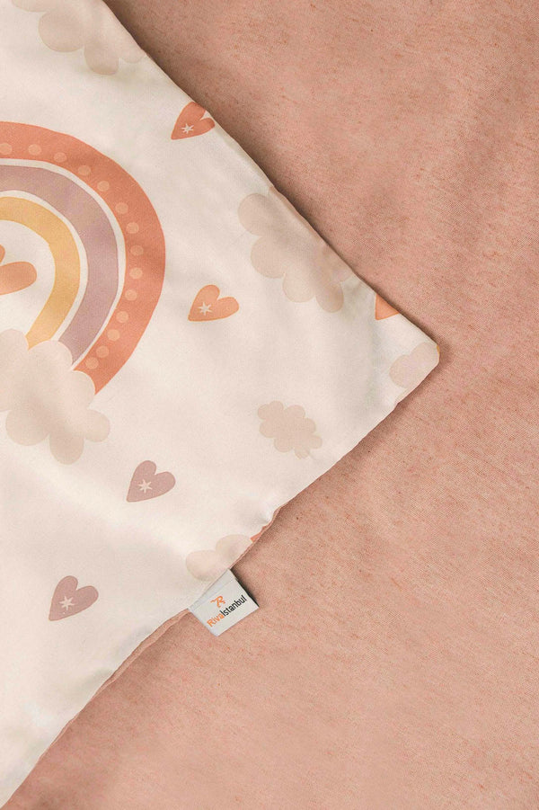 Bohem Pastel Ensemble de Housse de Couette pour Enfant en Coton