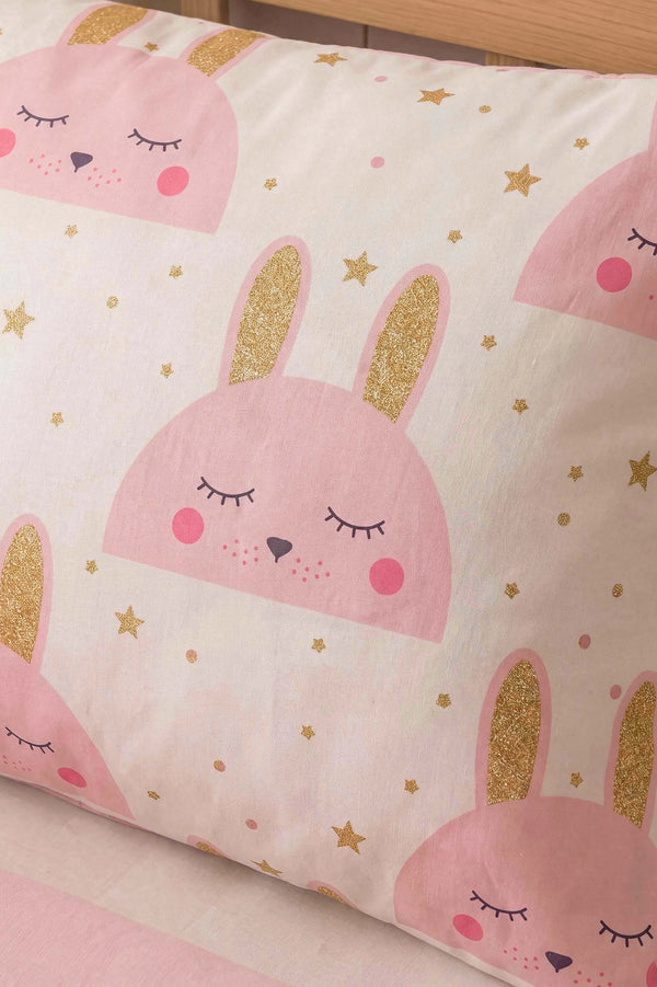 Gold Tavşan Ensemble de Housse de Couette pour Enfant en Coton