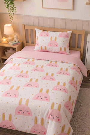 Gold Tavşan Ensemble de Housse de Couette pour Enfant en Coton