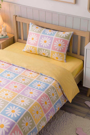 Candy Bloom Ensemble de Housse de Couette pour Enfant en Coton
