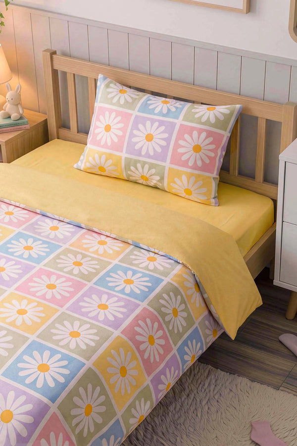 Candy Bloom Ensemble de Housse de Couette pour Enfant en Coton