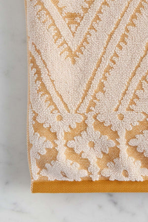 Set de 4 serviettes Karya 100 % coton 50 x 80 cm