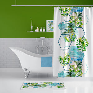 Rideau De Douche Imperméable Île - 180x200 cm