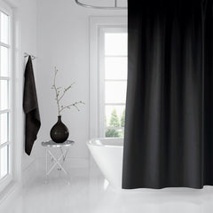Rideau De Douche Imperméable Noir - 180x200 cm