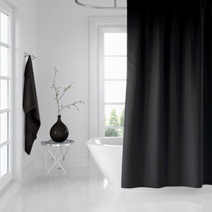 Rideau De Douche Imperméable Noir - 180x200 cm