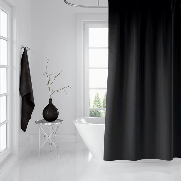 Rideau De Douche Imperméable Noir - 180x200 cm