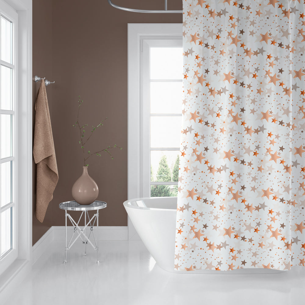 Rideau De Douche Imperméable Étoile - 180x200 cm