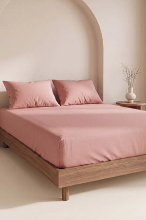 Drap-housse en Polycoton vert clair– Confort & Praticité 160 × 200 cm
