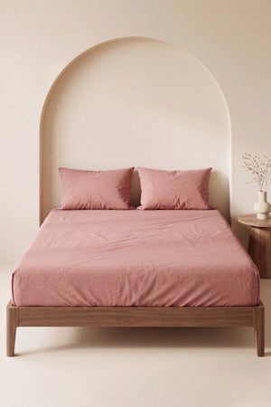 Drap-housse en Polycoton vert clair– Confort & Praticité 160 × 200 cm